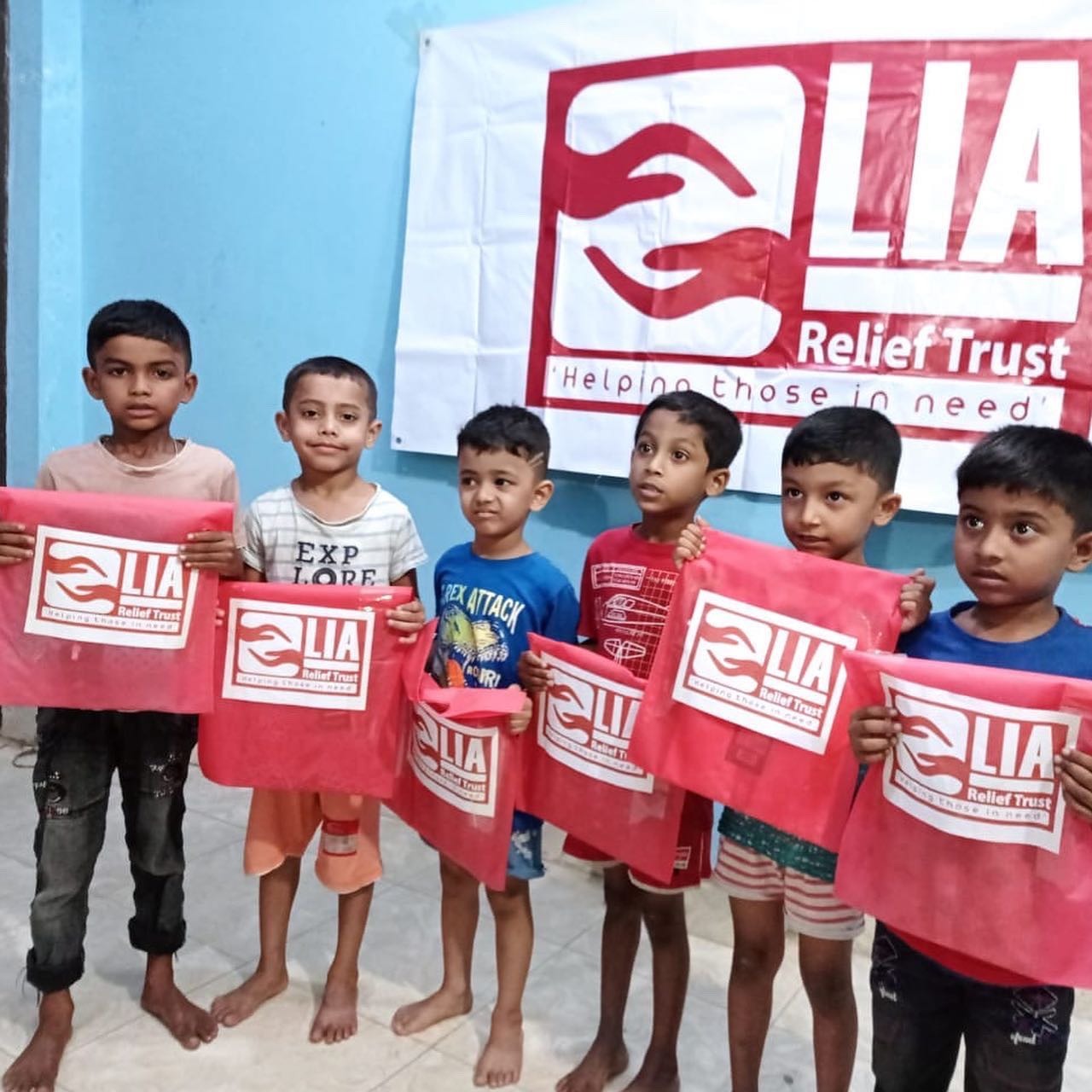 Community gathering with people and local charity work